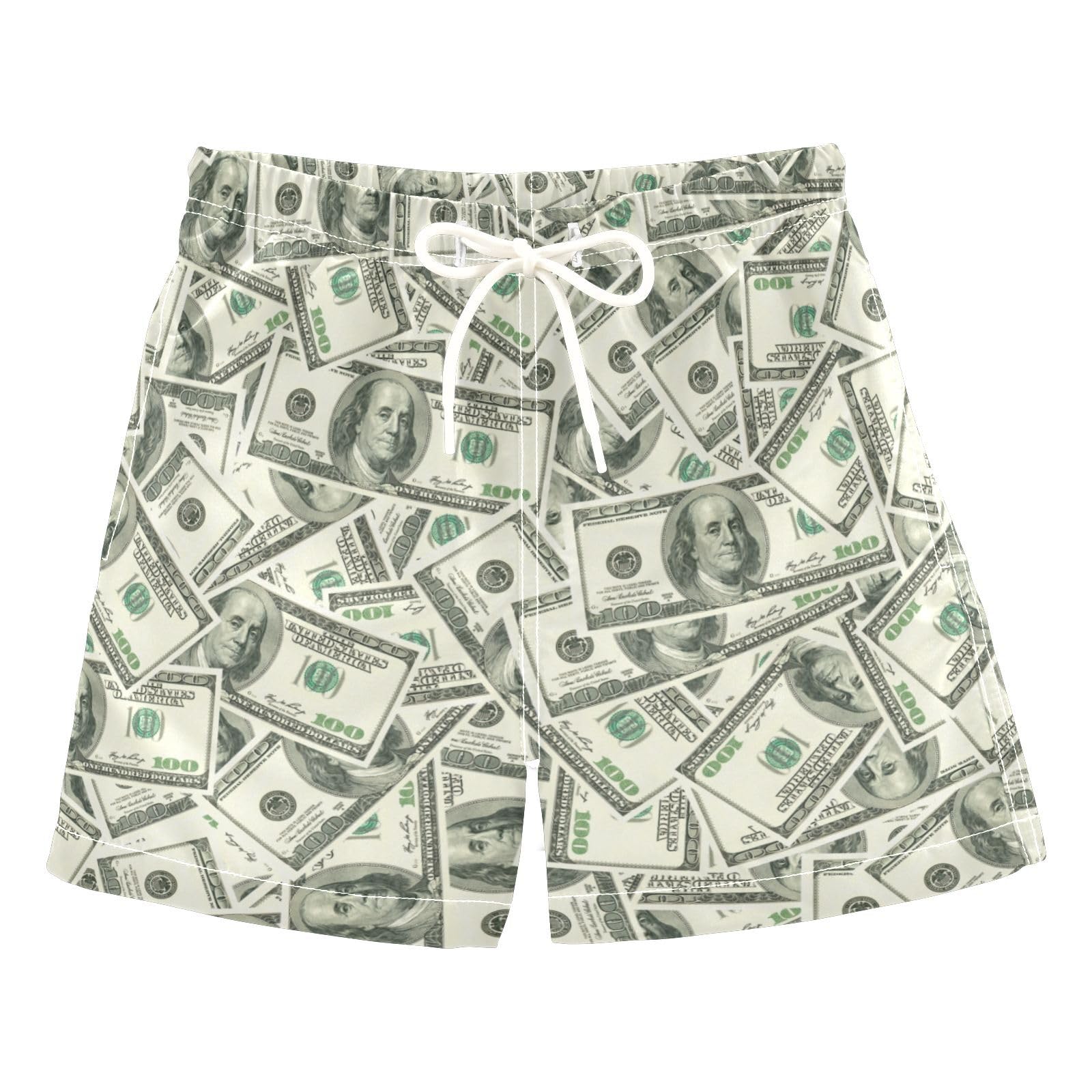 JHKKU Boys Swim Trunks Toddler Swimsuit Beach Shorts with Mesh Lining