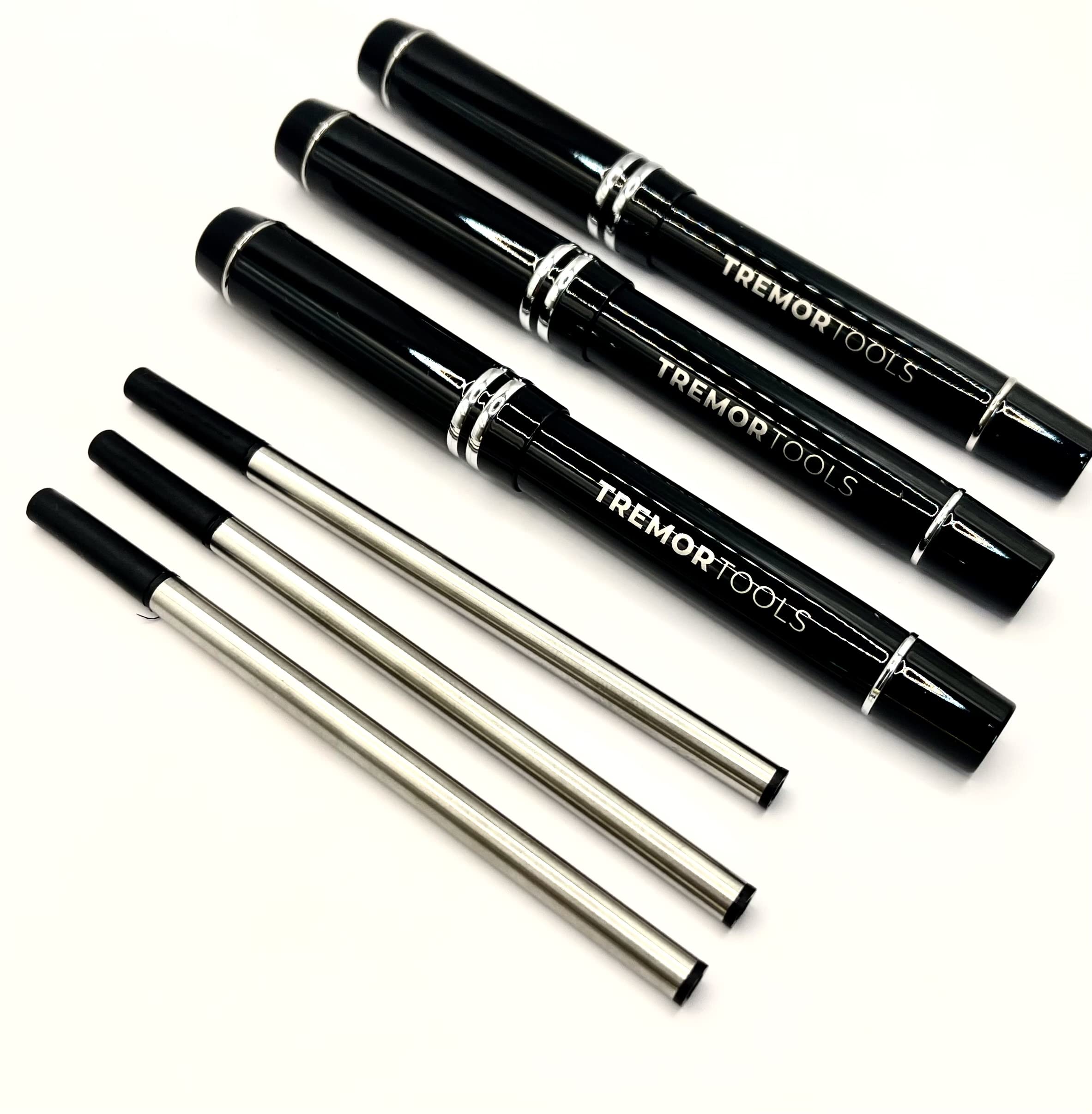 Weighted Writing Pen 3 Pack with 3 Refills Gift Box: Gadgets & Assistive Devices for Parkinsons Patients, Elderly Adults with Disability Aids & Adaptive Equipment for Essential Tremor and Hand Tremors