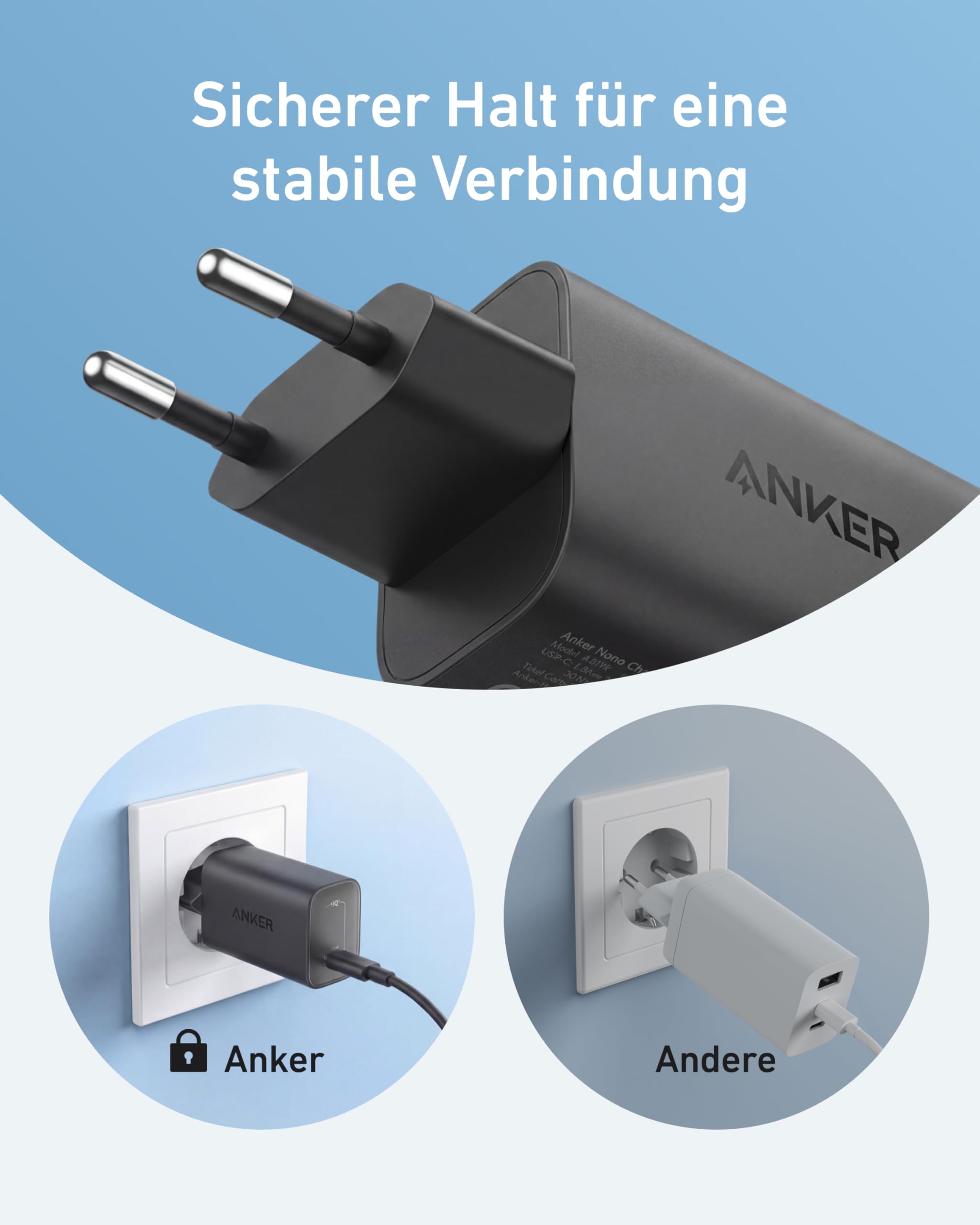 Anker Nano 100W USB C Ladegerät, Laptop Ladegerät, Netzteil für MacBook, iPad, iPhone 17/16, Galaxy und alle USB-C Geräte, 1,8m USB-C Kabel inklusive (Schwarz)
