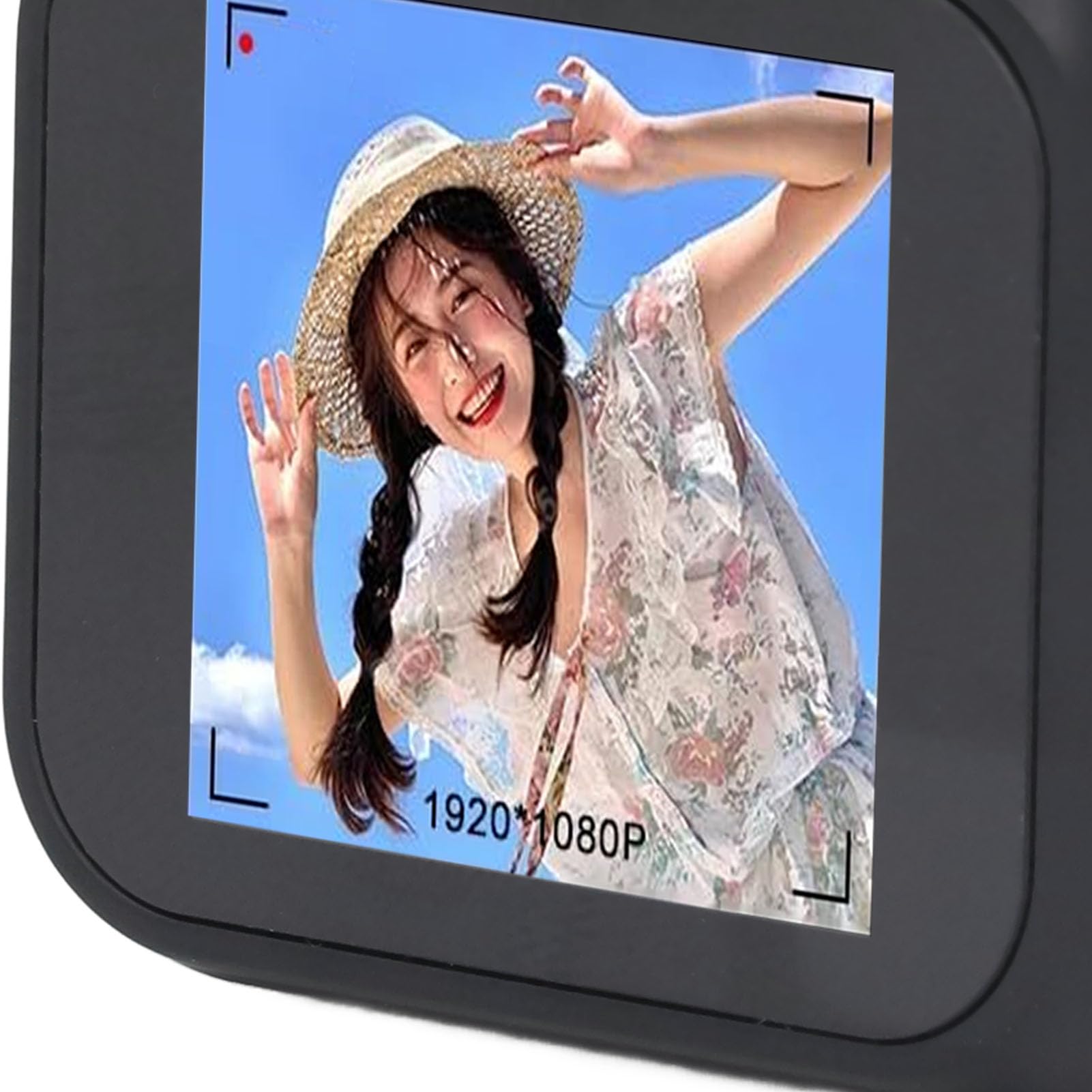 SENECESLI Mini Fotocamera Portachiavi, Fotocamera Digitale CDD delle Dimensioni di Un Pollice 1080P HD 2MP per Studenti e Bambini, Videoregistratore CMOS con Schermo (con Piccola
