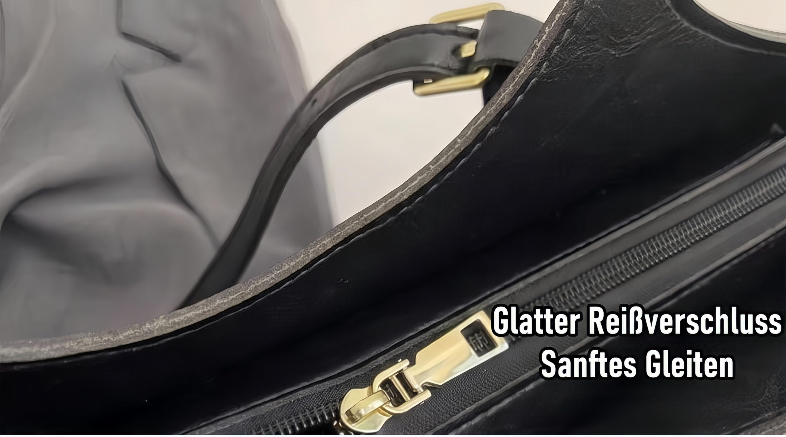 MEIION ELENA Vintage Handtasche Damen Große Schultertasche Shopper PU-Leder