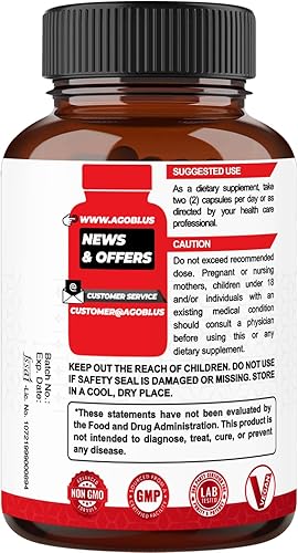 Miniatura 8 de agobi Suplementos de berberina de 500 mg con Gymnema Sylvestre - Fórmula súper concentrada para el sistema inmunológico, la salud de la circulación,