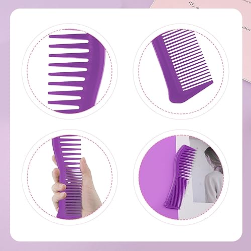 Miniatura 3 de 2 peines para el cabello, peine de plástico para peinado, dientes grandes y dientes finos, peine de peluquería para hombres y mujeres, peinado,