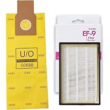 31140 31150 BU1017 BU1005 Bag + Filter Kit. Compatible with Kenmore Elite Upright Vacuum Cleaners. 12 Type U 50688 Bags + 1 EF-9 53296 Exhaust HEPA Filter.