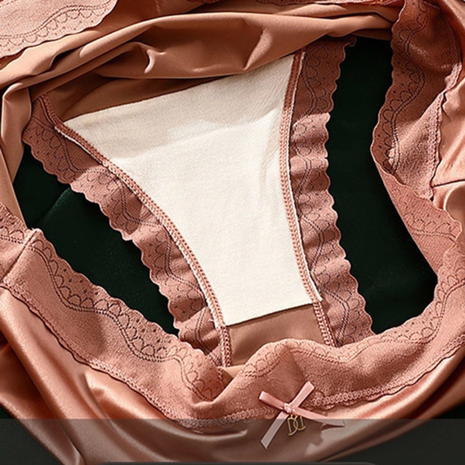 3/4/6-Pack Plus Size Majtki dla Kobiet Oddychające Bielizna Wysoki Stan Stringi Damskie Figi Miękkie Majtki z Koronką