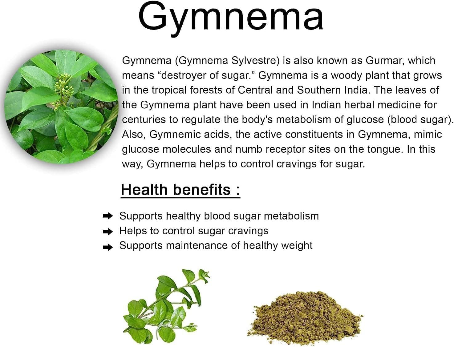 Sirukurinjan Powder 100g | Gurmar | Gymnema Sylvestre | Podapatri | Gudmar | Madhunashini (100g)