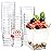 Eupako 200 Pack 5 OZ Plastic Mini Dessert Cups - Clear Small Parfait Cups, Square Appetizer Cups for Fruit, Pudding, Mousse, Ice Cream, Party, Wedding, Valentine\'s Day