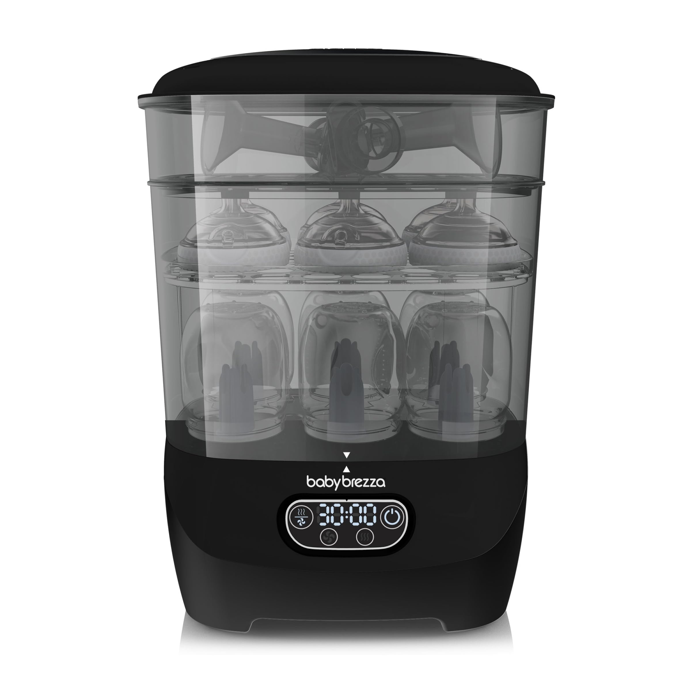 Photo 1 of Baby Brezza Bottle Sterilizer and Dryer Advanced – 33% Faster - Largest Capacity Steam Sanitizer - Universal Sterilization Machine for All Bottles + Pump Parts - HEPA Air Filter, Black