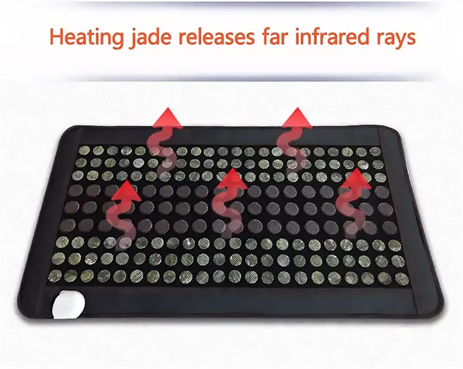 Heating Pad, Natural Jade Electric Stone Heating Mattress with Adjustable Temperature and Automatic Shut-Off, Feating Massage Mattress Pad for Shoulder Knee Joints
