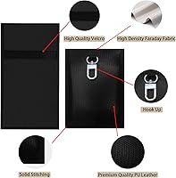 Hodufy Upgraded Fireproof & Waterproof Faraday Bag, Large Faraday Pouch