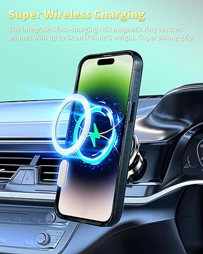 Miniatura 101 de SCORPIFY Funda para iPhone 14 [compatible con MagSafe] con diseño de mármol azul fantasía, bonita funda magnética para teléfono para mujeres, niñas