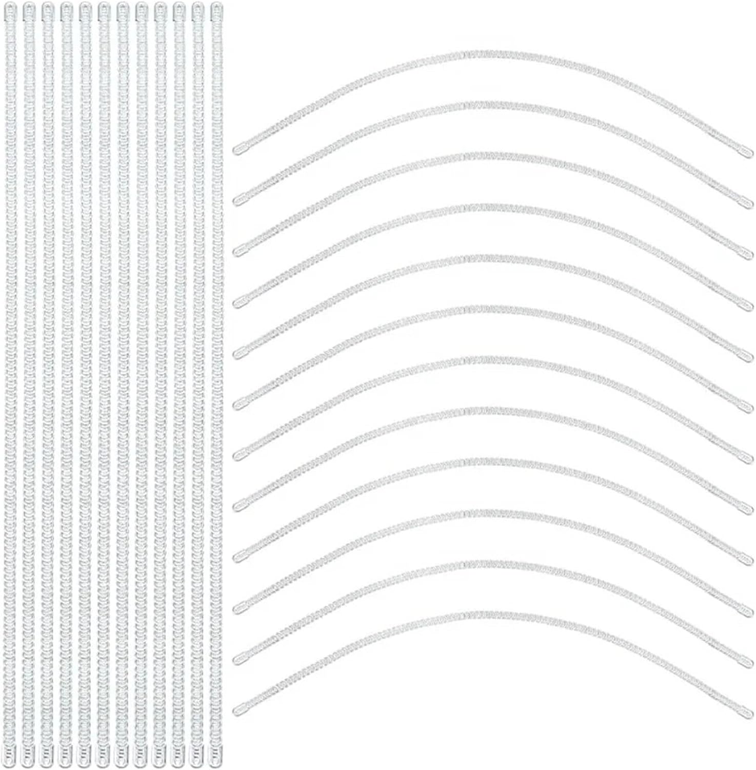 Boning for Corset Making 72 Pcs 12inch Spiral Metal Corset Boning Steel Modeling Sticks Stainless Stays