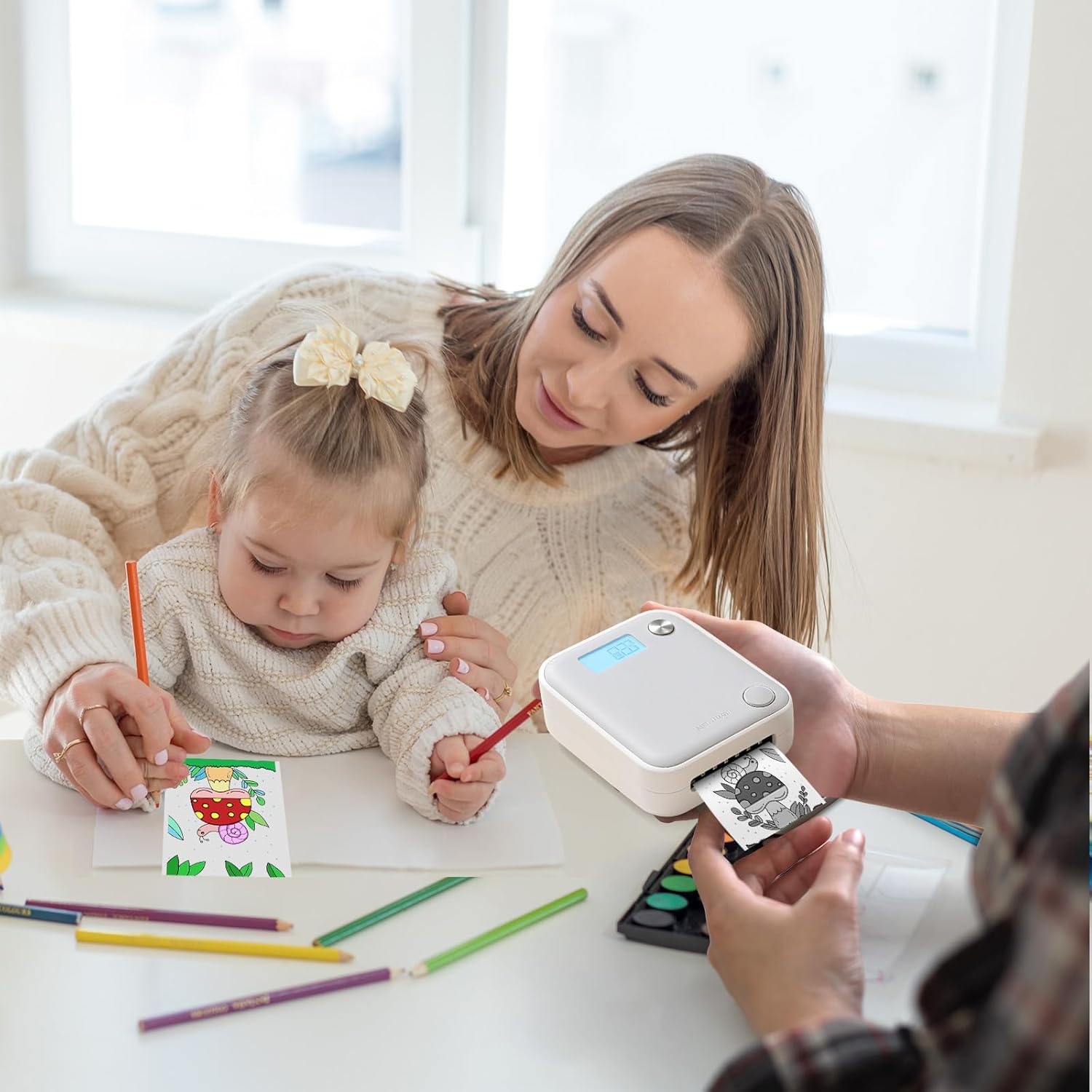 10 Rolls Mini Thermal Printer Sticker Paper, 57 X 25mm Self-Adhesive Thermal Paper for Mini Pocket Printer Kids Instant Camera Roll Refill Pocket Photo Printing Label - Image 9