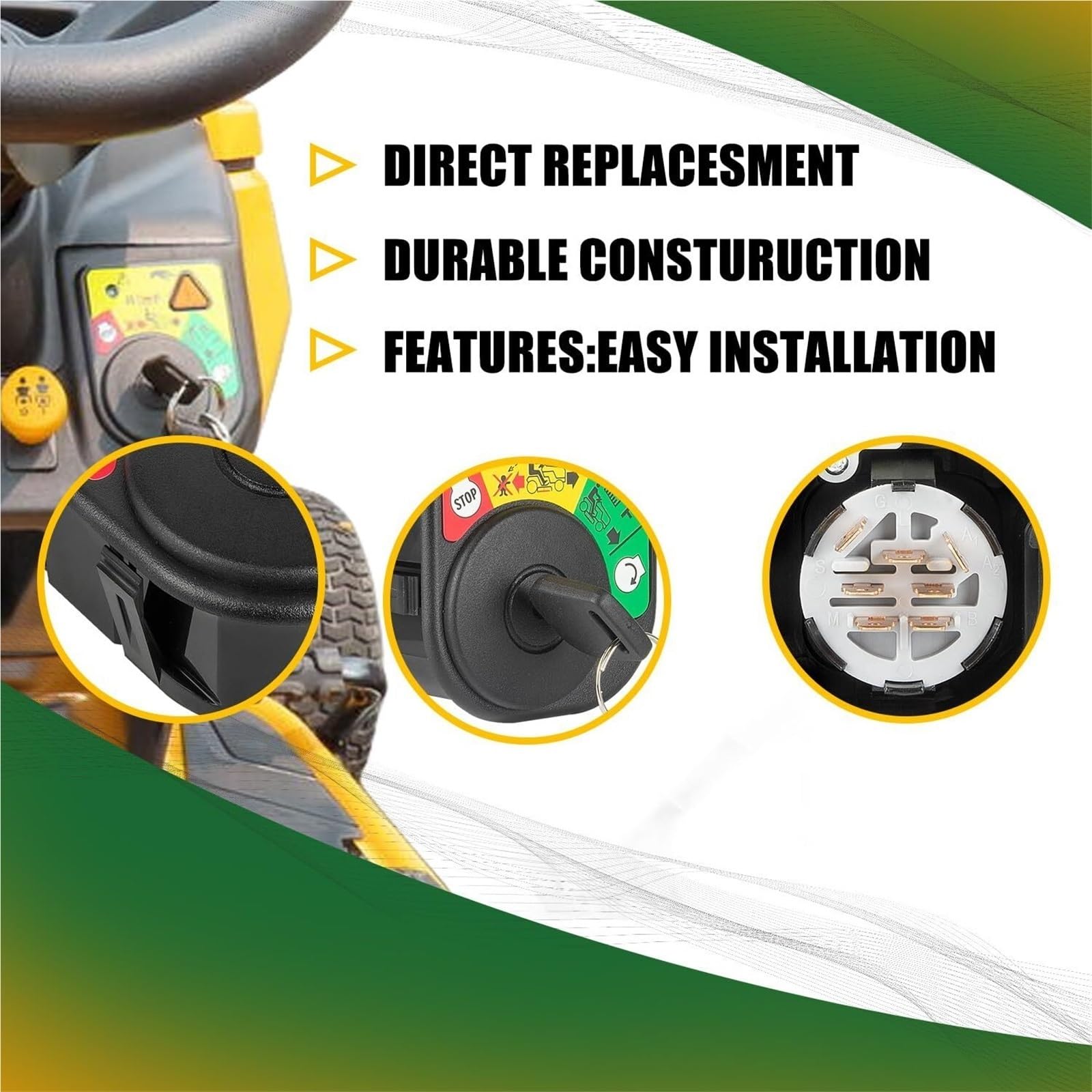 925-06119 Moduł przełącznika zapłonu kompatybilny z Cub Cadet MTD 725-04227 725-06119 XT1-LT42 Wyłącznik zapłonu samochodu