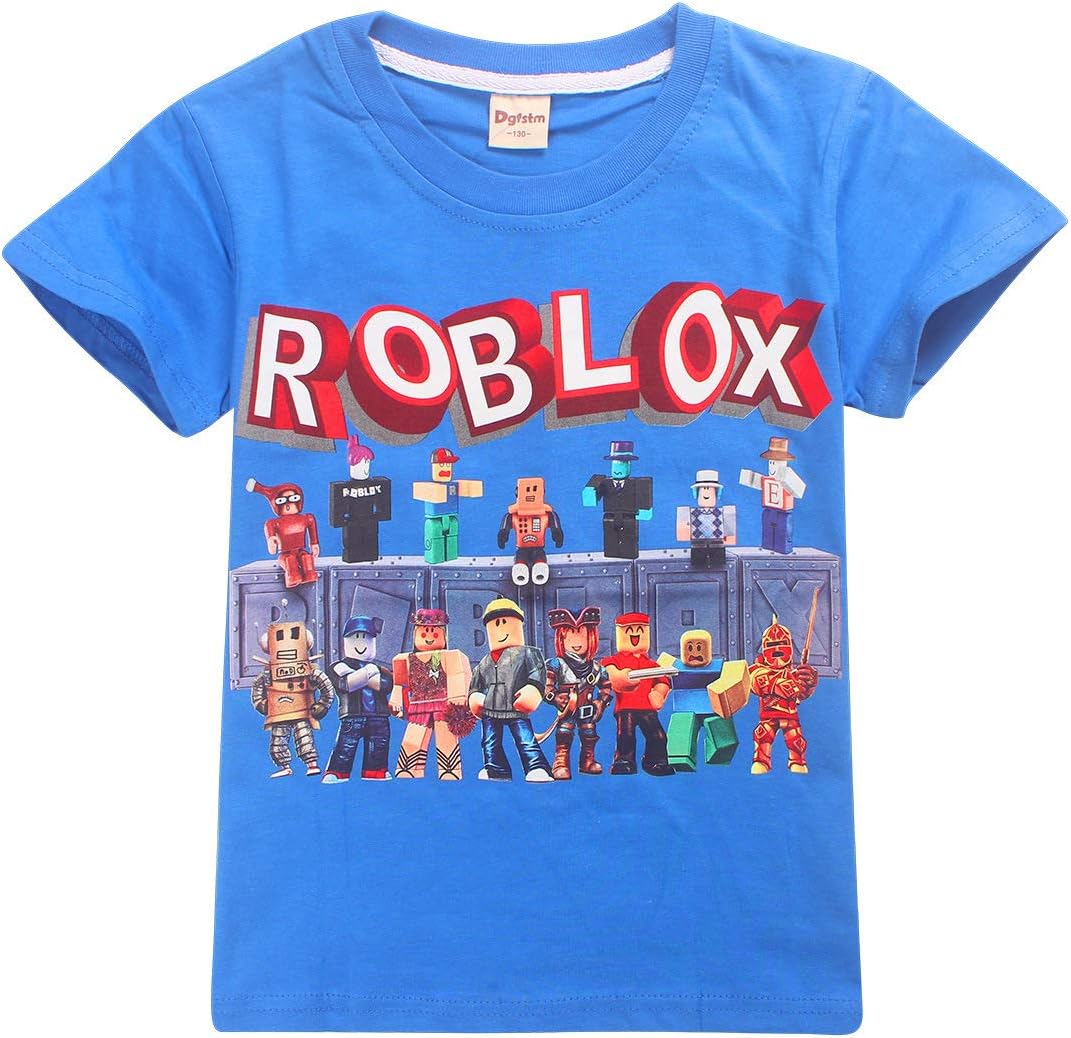 DgfstmChildren YouTube T-Shirt Kids' Games Family Gaming Team Tee Shirt Breathable Cotton Top for Girls Boys Pyjamas Pjs