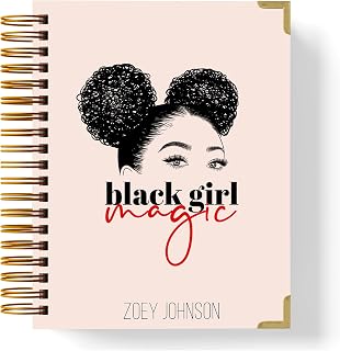 Black Girl Magic Personalised Diary, 2022-2023 A5 Planner, Custom Start Month/Year, Melanin Magic Black Girls Rock Diary, Student Planner, Appointment Diary for Black Women