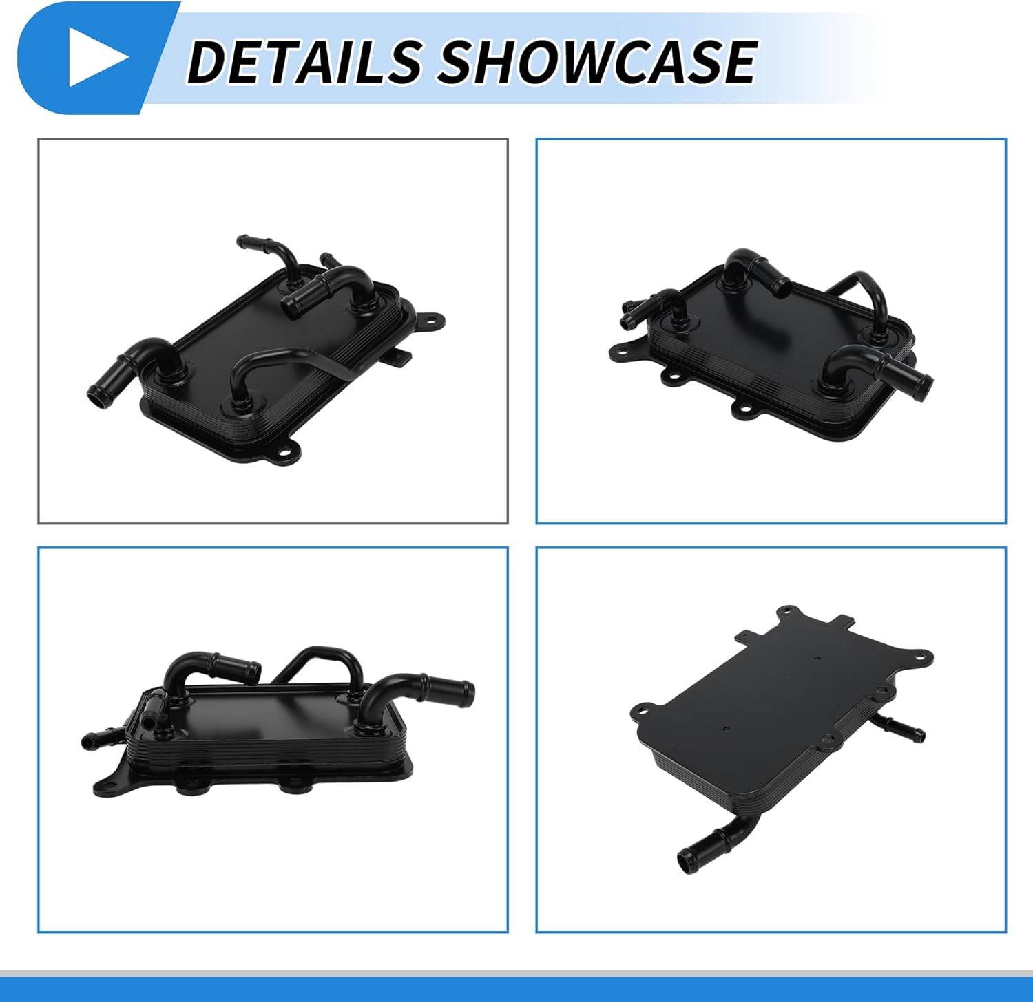 Engine Oil Cooler for Kia Optima 2.4L 16-20,for Hyundai Sonata 2.4L 17-19 Transmission Oil Cooler Trans Cooler No.25620D5000 Aluminum Alloy 1 Set