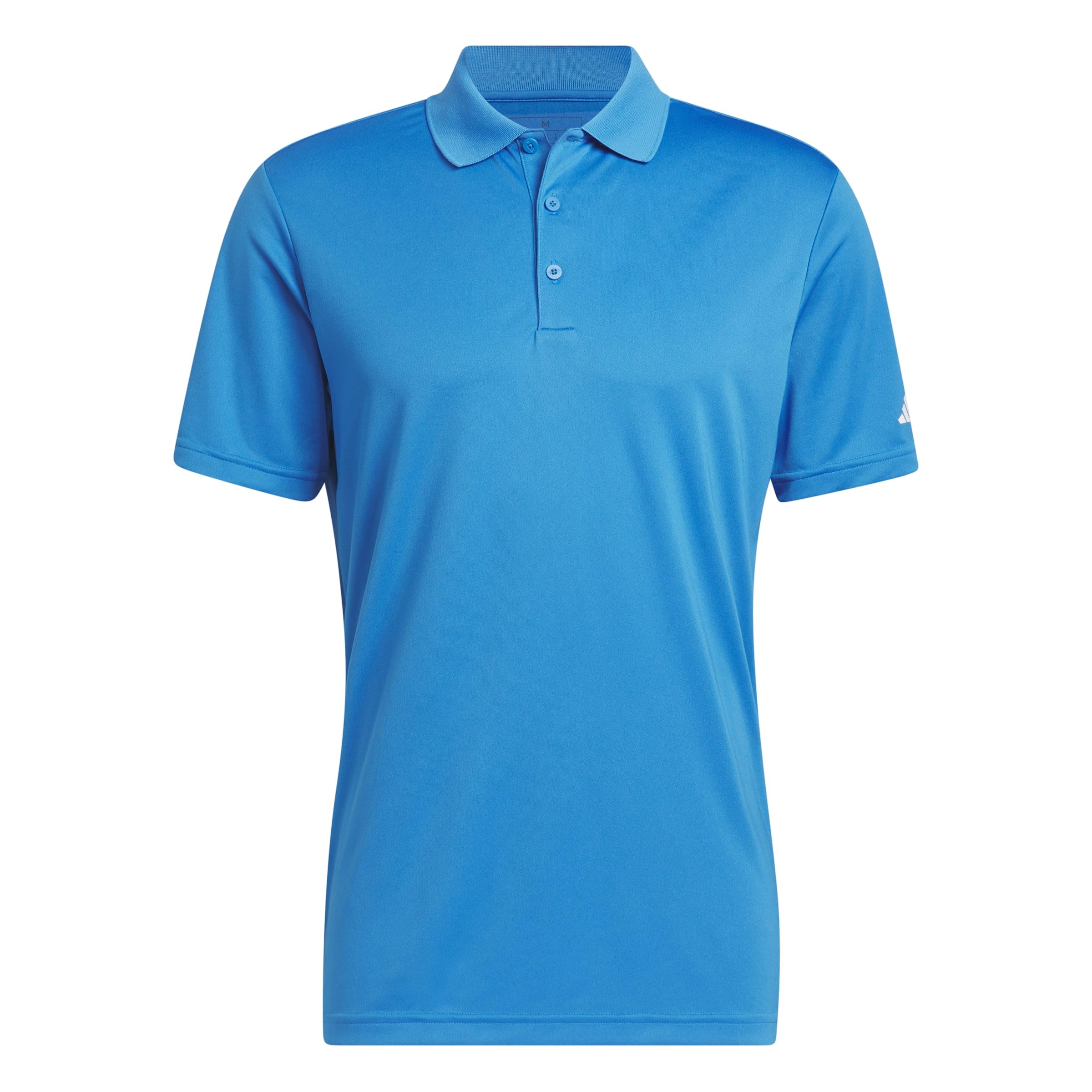 adidas Men's Core Performance Primegreen Polo Shirt, Bright Blue, XS