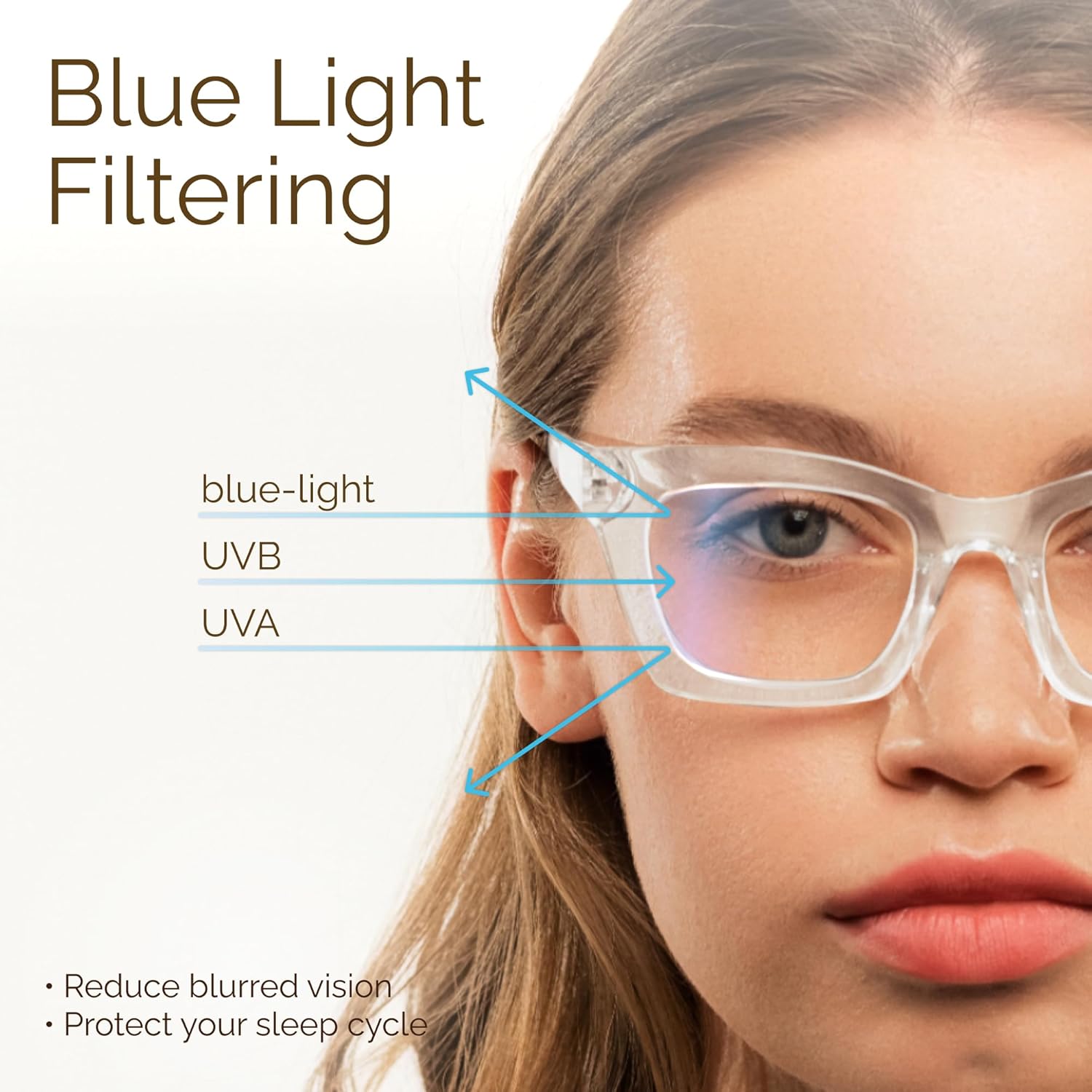 CCVOO +1.5 Oprah Style Reading Glasses for Women, Eyeglasses, Blue Light Readers for Women, Computer Eye Glasses, Cheaters - Image 7