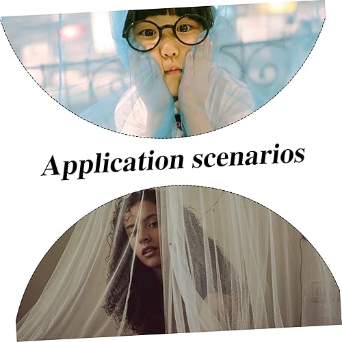 Miniatura 3 de Totority 2 juegos de soporte de red para cuna, bastidores de red para niños, toldo para cuna, soporte para toldo, acero blanco, accesorios de malla