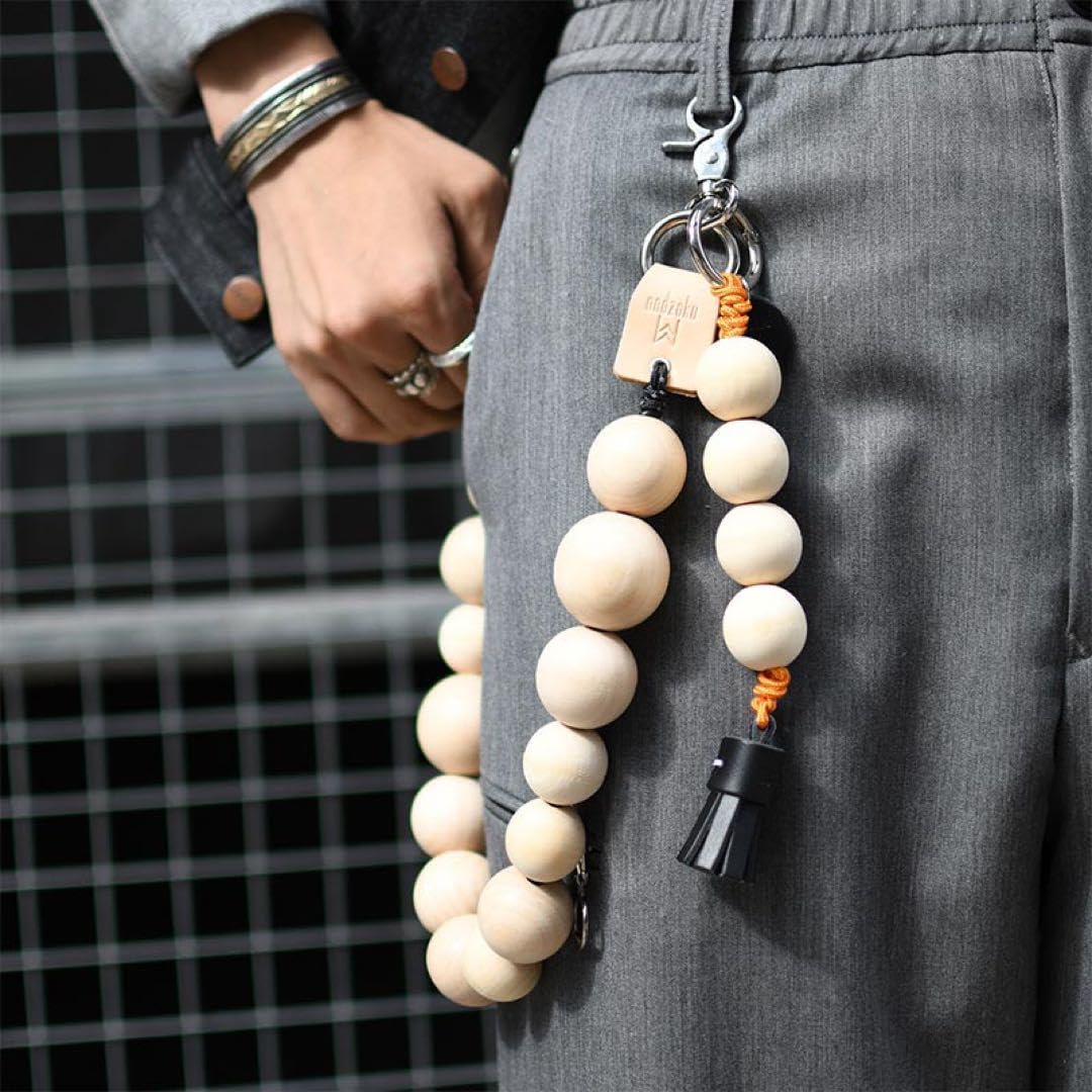 NODZOKU 木製ウォレットループ Nodzoku ノゾクウォレットチェーン木LOOP WOOD BLACK