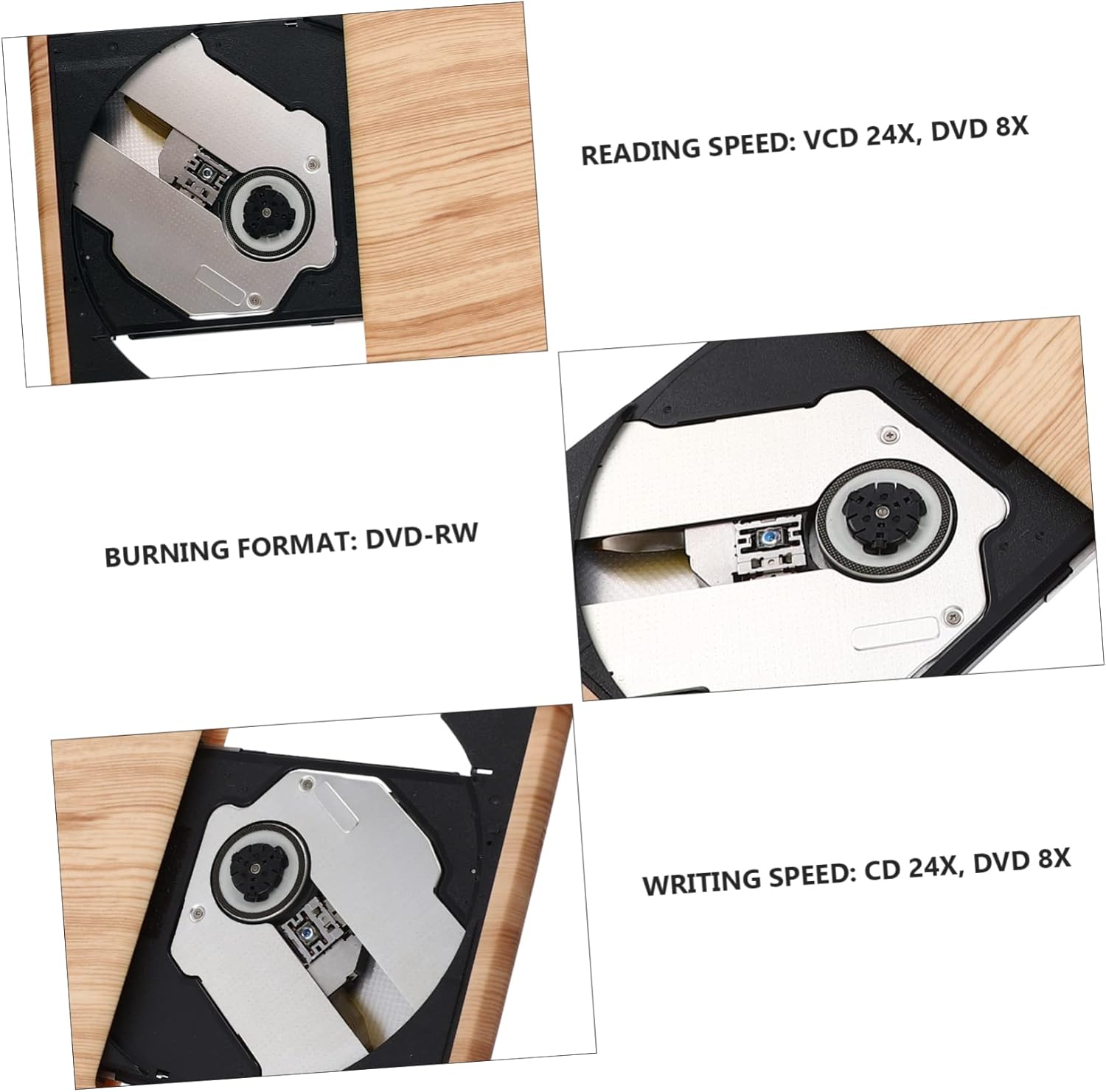 USB Type-c External DVD Burner DVD Player for Laptop Desktop Cd Drive No Driver Needed