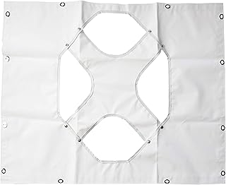 Belmor WF-84084-1 White Winterfront Truck Grille Cover for 1986-2007 Peterbilt 357, 375, 377, 378, 379 (Short Nose), 2003-2007 379X