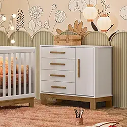 Cômoda Sapateira Infantil Qencanto Slim 4355 Qmovi Branco Acetinado