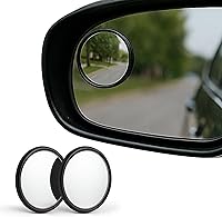 SteadMax 2 Pack HD Glass Blind Spot Mirrors - Wide Angle Convex Rearview for Cars, Trucks, SUVs
