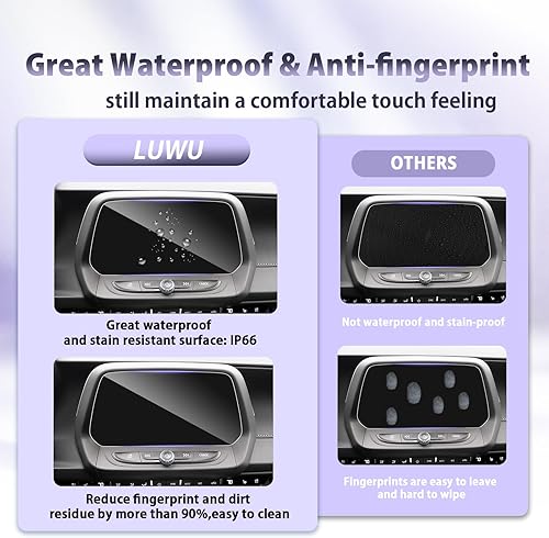 Miniatura 4 de LUWU 2022 2023 Chevorlet Camaro Protector de pantalla 2022 Camaro - Película protectora de pantalla de navegación de vidrio templado 2022 Camaro