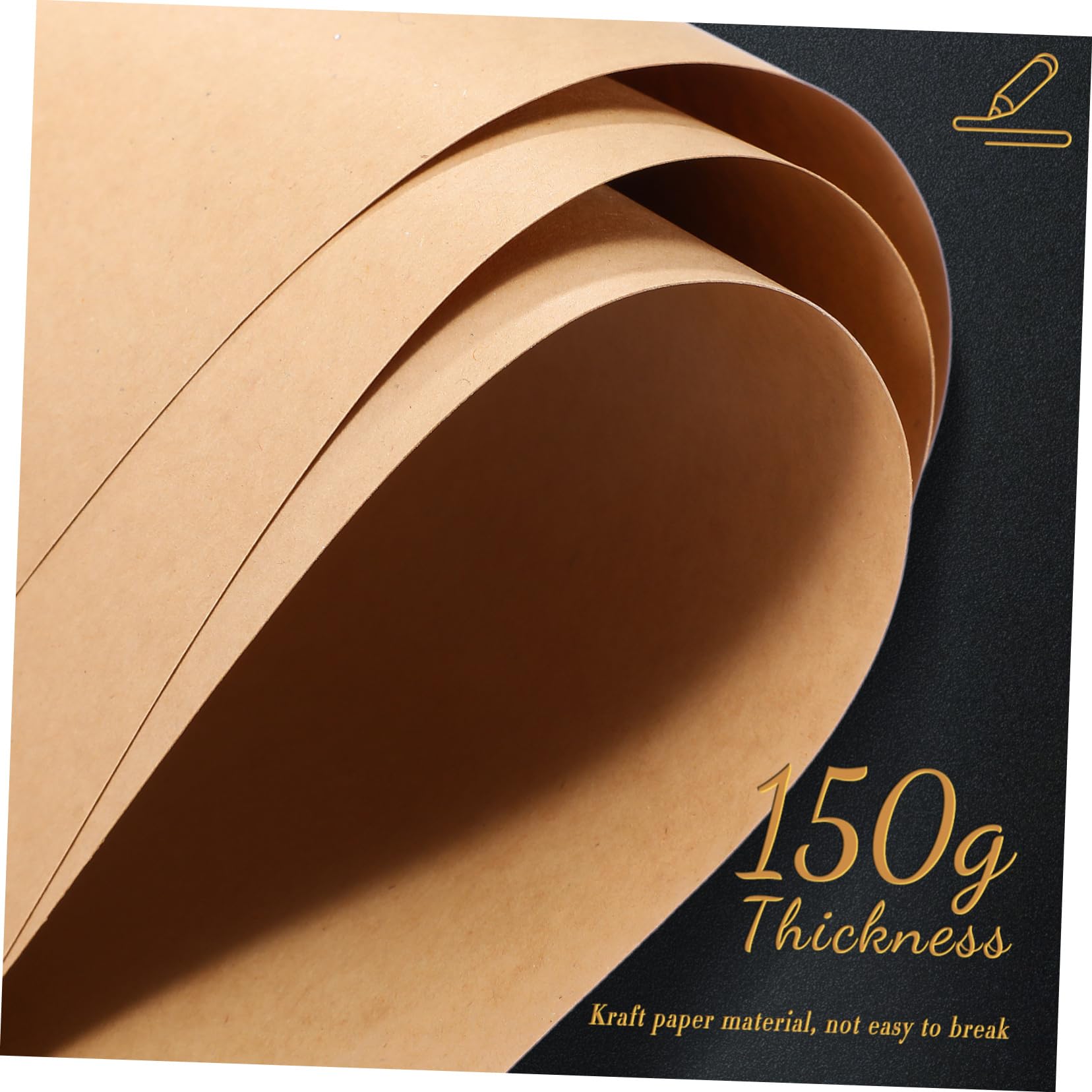 100pezzi Carta Kraft Per Crafting Scrapbooking e Progetti Fai Da Te Carta Marrone Resistente e Versatile Perfetta Per Stampa e Disegno