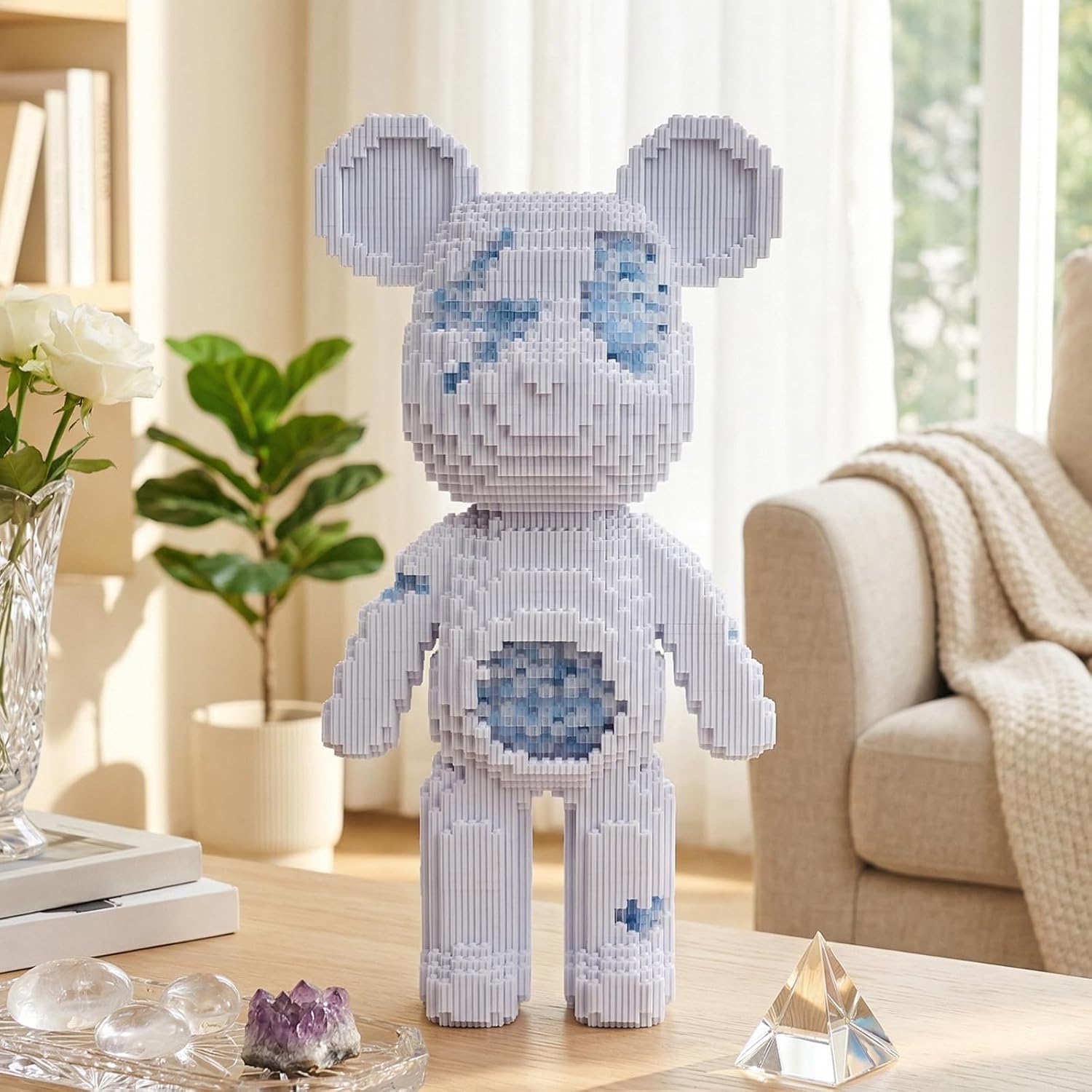 Crystal Shattered Bear Building Blocks (5100 PCS), 3D Micro Animal DIY Bear Building Blocks for Adults & Teenager, Creative Toys Ideal Gift for Family & Friends