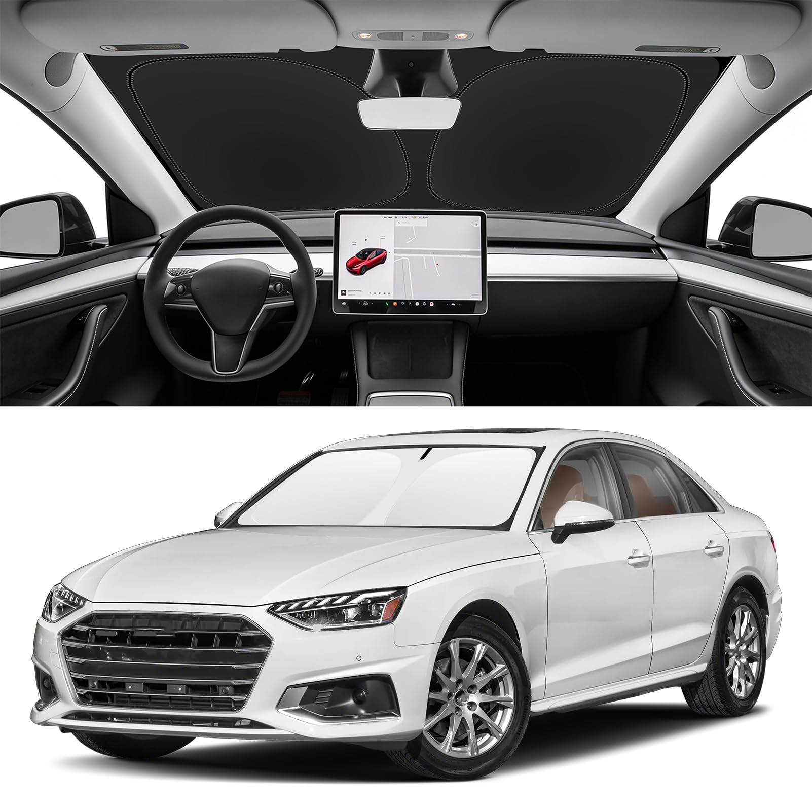 Custom Fit Windshield Sun Shade for Audi A4 2017-2025