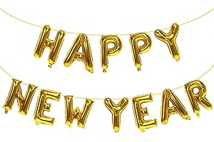 Celebrate Your New Chapter with Gold Happy New Year Balloons!