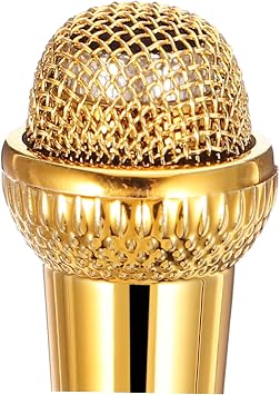 BESPORTBLE Miniature Microphone, Portable Tiny Vocal Mic, Plastic Compact Design, Easy to Use for Interviewing and Household Entertainment Gift