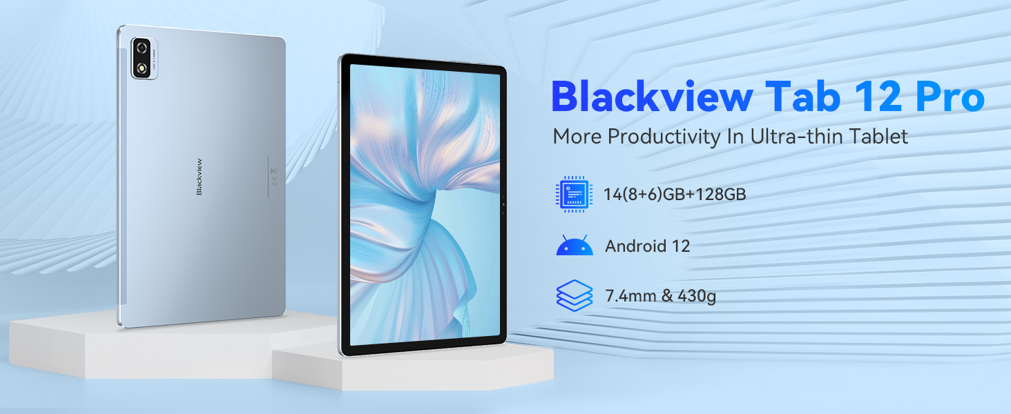 Blackview Tab 12 Pro Tablet 10 Pulgadas 8GB + 128GB ROM(1TB TF