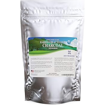 Hardwood Activated Charcoal Powder 100 Percent from USA Trees 8 oz. All Natural. Whitens Teeth, Rejuvenates Skin and Hair, Detoxifies, Helps Digestion, Treats Poisoning, Bug Bites, Wounds. FREE scoop.