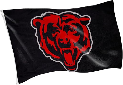 Team Sports America NFL Chicago Bears 3x5 Outdoor Durable Flag with Grommets | Heavy Duty Flag & Banner for Outdoor Garden Patio | Indoor Wall Decor | Works with Flag Poles for Outside House