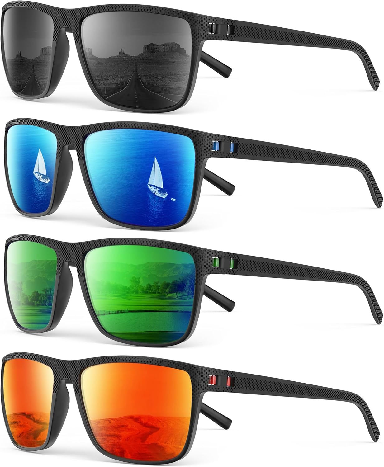 K(4 Pack)-black + Dark Blue + Green + Red