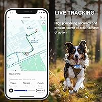 Vista 4 de wanwaytech Rastreador GPS para perros, ubicación GPS para mascotas, rango ilimitado, impermeable, rastreador inteligente de actividad para mascotas