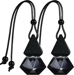 Luxury Perfume Scented Car Air Freshener for Summer - Hanging Essential Oil Diffuser with 90-Day Long-Lasting Fragrance, Non-Toxic & Eco, Premium Gift for Men/Women(Pure white linen Scent, 2 x 8ml)