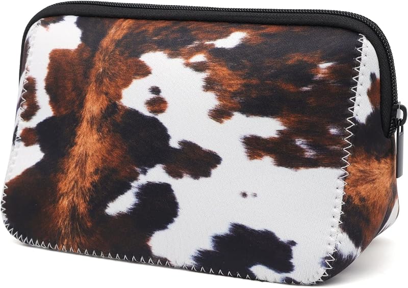 Necessaire de Maquiagem AJLTPA em Neoprene com Zíper, 20,0 x 13,0 x 9,0 cm