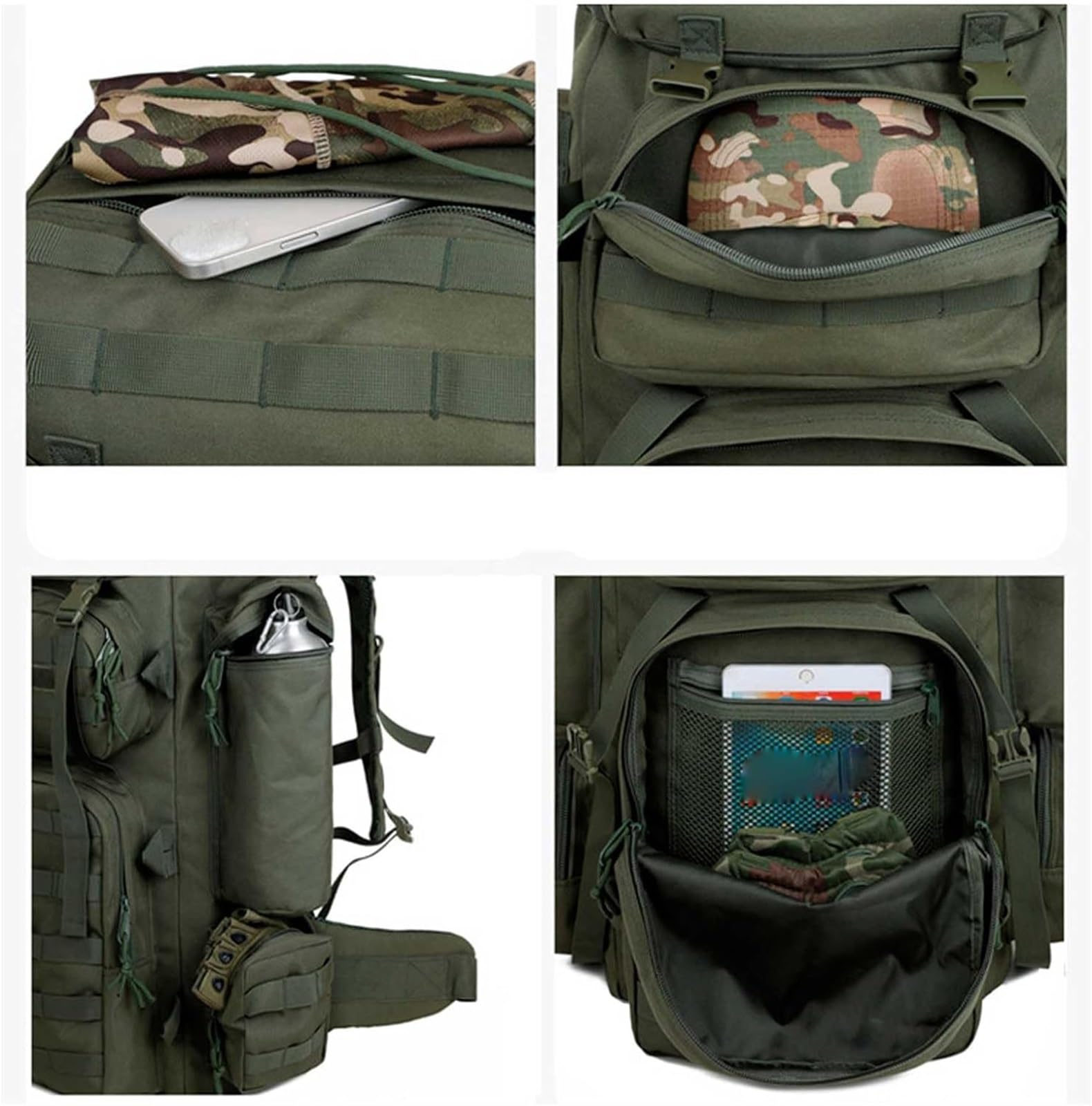Mochila de trekking 70L ligera transpirable deportes al aire libre senderismo esquí montañismo mochila para acampar