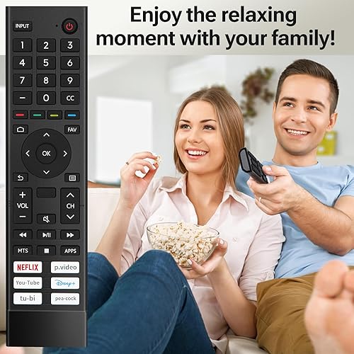 Miniatura 5 de para Hisense-Smart-TV Remoto de reemplazo, para Hisense 4K UHD Android Smart TV (ERF3J80H)