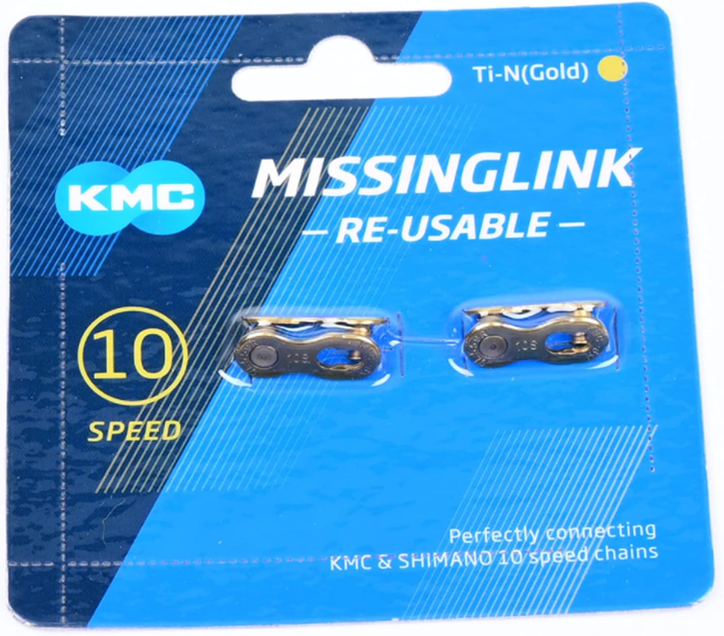 KMC Missing Link7,8,9,10,11,12 Speed Silver/Gold (New Blue Packing)