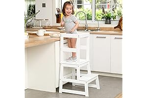 sdadi Kids Kitchen Step Stool with Safety Rail for Montessori