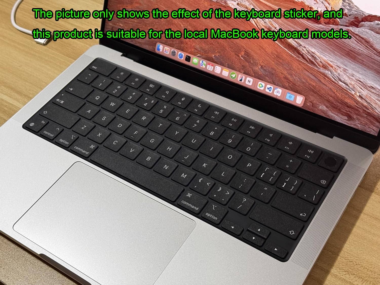 Amazon.co.jp: 透明ノートパソコンキーボードステッカー、MacBook用