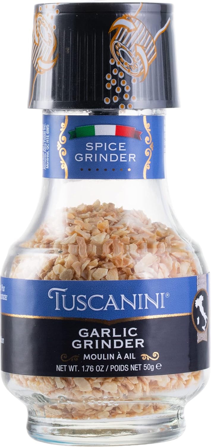 Tuscanini Premium Garlic Spice Grinder, 1.76oz Freshly
