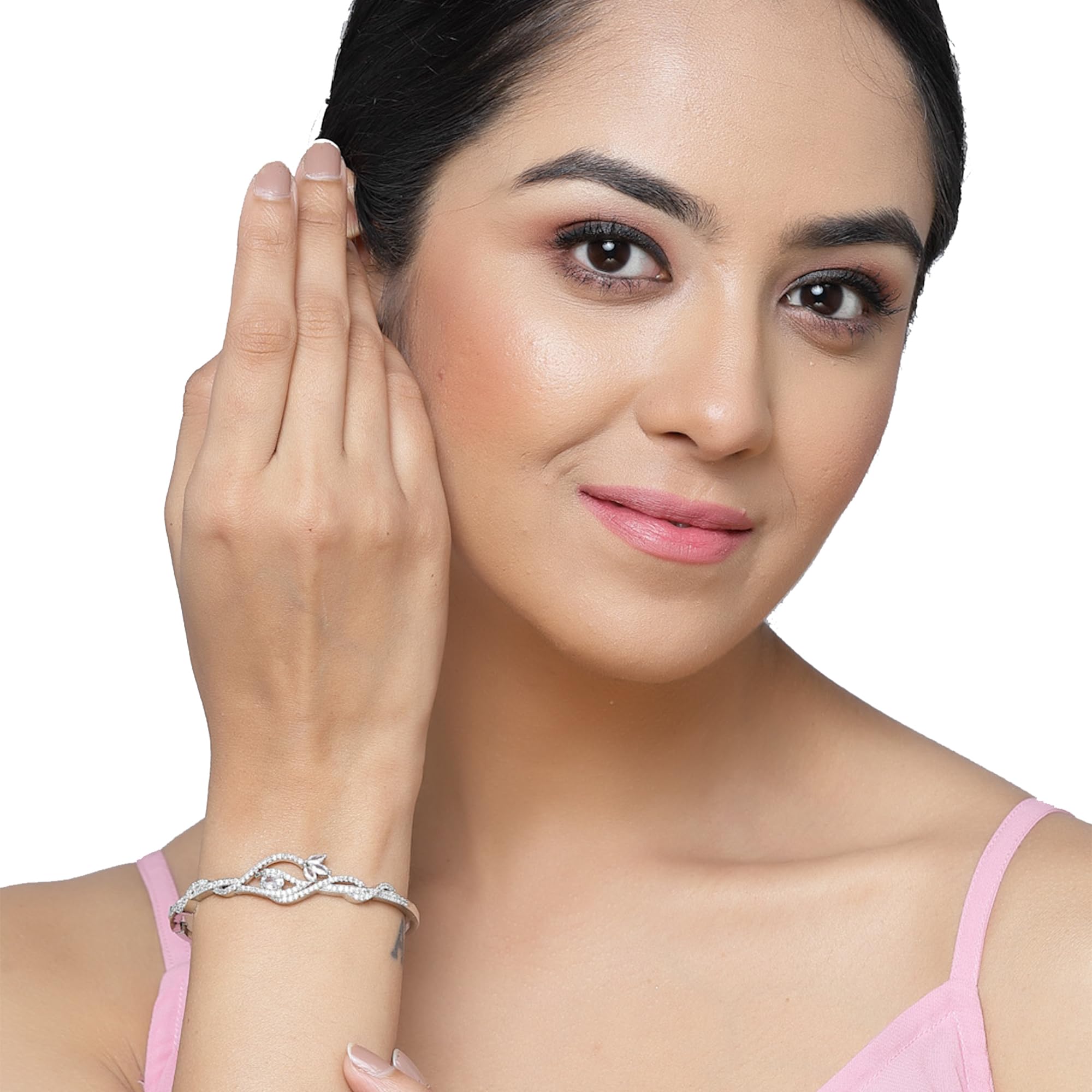 Handcrafted Rose Gold-Plated Charm Kada Bracelet