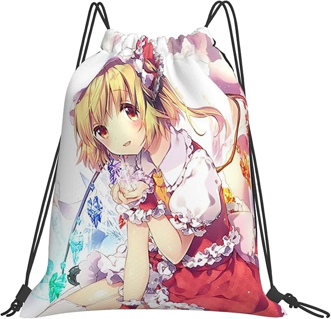 Amazon Co Jp 東方project フランドール スカーレット ジムサック ナップサック プールバッグ スポーツ プールバッグ 大容量 軽量 ナップサック アニメ キャンプ プールバッグ ファッション